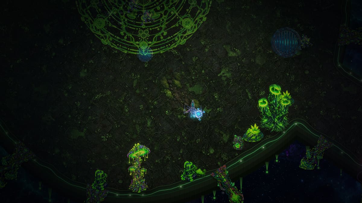 A toxic sector of the cosmic hell, seen from above